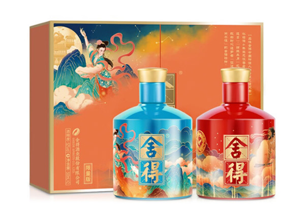 郑州舍得酒回收艺术·舍得（追天者 夸父+嫦娥）