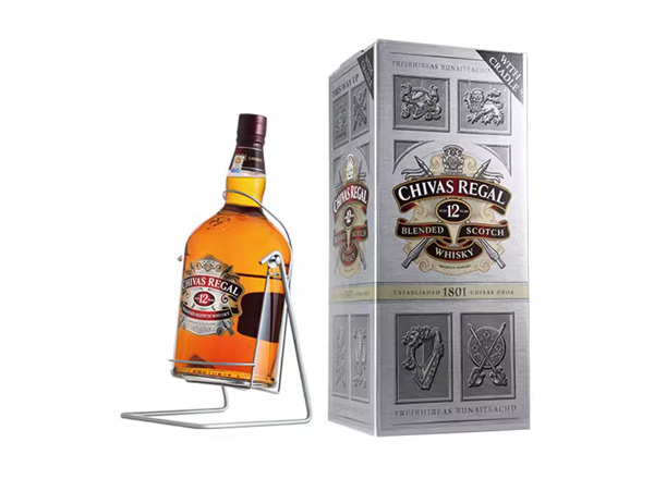 郑州芝华士12年威士忌回收4500ml 9斤装4.5L进口Chivas Regal洋酒礼盒