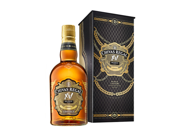 郑州芝华士15年回收Chivas Regal XV Balmain巴尔曼联名限定版700ml苏格兰调配型威士忌洋酒