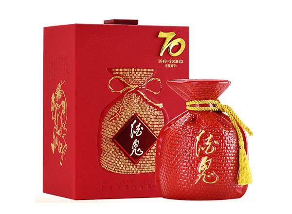 郑州回收酒鬼酒红坛70纪念酒1949-2019年收藏酒54度700ml上门收购行情价格