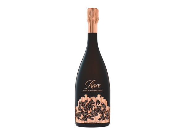 郑州白雪香槟回收稀露香槟黑钻年份桃红香槟Rare Rose（礼盒装）