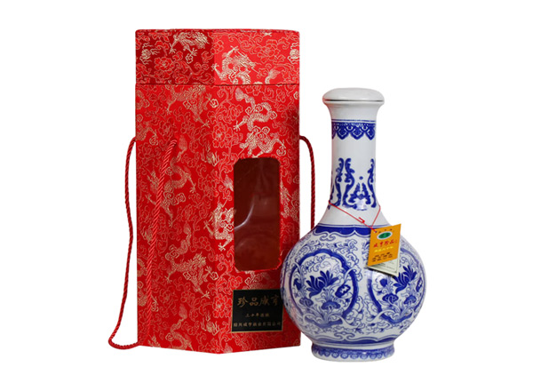 郑州咸亨黄酒回收珍品咸亨三十年花雕酒青瓷瓶盒装绍兴黄酒2.5L