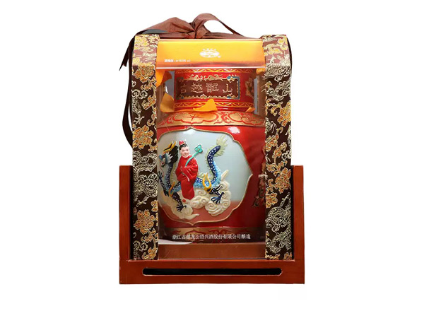郑州古越龙山黄酒回收古越龙山状元及第二十年陈酿2.5L工艺浮雕黄酒